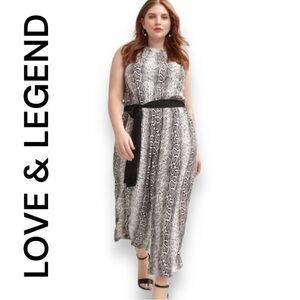 New love and legend white snakeskin jumpsuit​